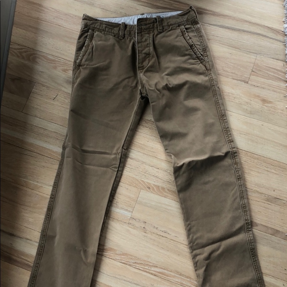 Button fly khakis